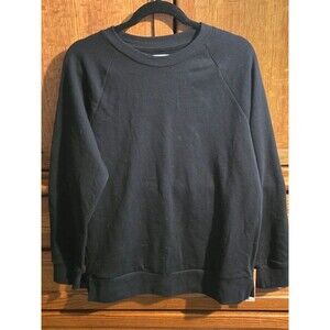 Colsie Basic Crewneck Sweatshirt – Black, Size XS